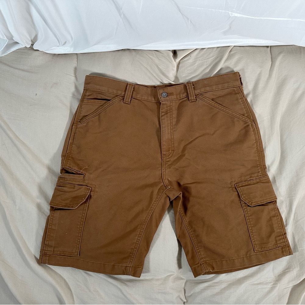 Dickies Flex Carpenter Cargo Shorts Men’s 36 Relaxed Fit Brown Workwear Y2K